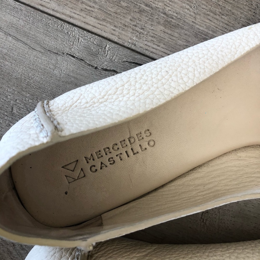 MERCEDES CASTILLO Zae ivory bone leather flats - Picture 7 of 8